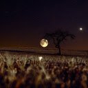 Dreamy full moon night  screen for extension Chrome web store in OffiDocs Chromium