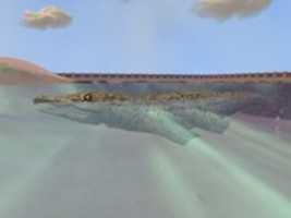 Free download DreamZoo2 - Saltwater Crocodile (Makaio) free photo or picture to be edited with GIMP online image editor