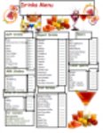 Download gratuito Modello di menu Drinks Bar Modello DOC, XLS o PPT gratuito da modificare con LibreOffice online o OpenOffice Desktop online