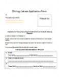 Free download Driving License Application Form DOC, XLS or PPT template free to be edited with LibreOffice online or OpenOffice Desktop online