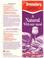 Descărcare gratuită Dromedary Dates A Natural With Any Meal 1982 fotografie sau imagini gratuite pentru a fi editate cu editorul de imagini online GIMP
