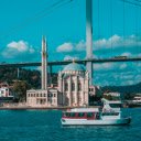 Drone Shot of the Ortaköy Mosque  screen for extension Chrome web store in OffiDocs Chromium