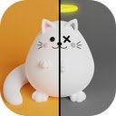 Dual Cat Game Collect Stars and Fish to Unlock Special Rewards!  screen for extension Chrome web store in OffiDocs Chromium