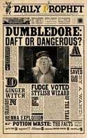 Descarga gratis la foto o imagen gratuita de Dumbledore Daft Or Dangerous Daily Prophet para editar con el editor de imágenes en línea GIMP