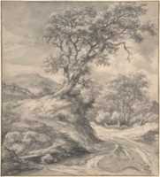 Free download Dune Landscape with Oak Tree free photo or picture to be edited with GIMP online image editor