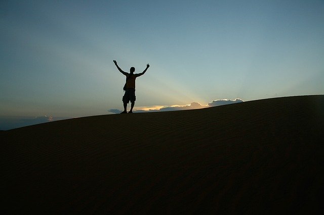 Free download dunes loneley hands up hurrah free picture to be edited with GIMP free online image editor