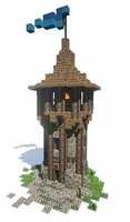 Free download (Duplicate) Minecraft Medieval Guard Tower - Screenshot free photo or picture to be edited with GIMP online image editor