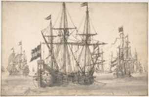 Free download Dutch Men Of War At Anchor free photo or picture to be edited with GIMP online image editor
