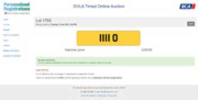 دانلود رایگان DVLA Timed Auction ژانویه 2021 عکس یا تصویر رایگان برای ویرایش با ویرایشگر تصویر آنلاین GIMP