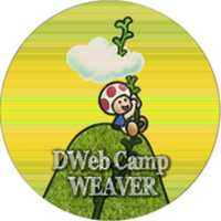 قم بتنزيل DWeb Camp Weaver Button مجانًا أو صورة مجانية ليتم تحريرها باستخدام محرر الصور عبر الإنترنت GIMP