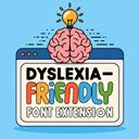 Dyslexia Friendly Converter  screen for extension Chrome web store in OffiDocs Chromium