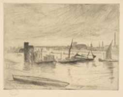 Free picture Early Morning, Battersea also called Battersea Dawn (Cadogan Pier) to be edited by GIMP online free image editor by OffiDocs