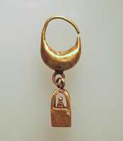 Free download Earring, boat-shaped with cage and ball pendant free photo or picture to be edited with GIMP online image editor