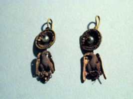 Free download Earring with pendants and pearl free photo or picture to be edited with GIMP online image editor