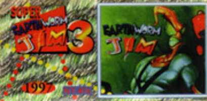 Free download Earthworm Jim 3 [NES/FC] - Label Scan free photo or picture to be edited with GIMP online image editor
