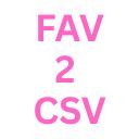 EdFringe Favourites to CSV  screen for extension Chrome web store in OffiDocs Chromium