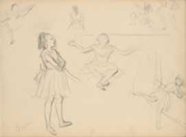 Free download Edgar Degas, Ballet Dancers Rehearsing free photo or picture to be edited with GIMP online image editor
