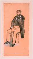 Free download Edgar Degas, Seated Violin free photo or picture to be edited with GIMP online image editor