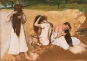 Free download Edgar Degas, Women Combing Their Hair free photo or picture to be edited with GIMP online image editor