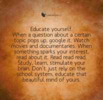 Free download Educate Yourself free photo or picture to be edited with GIMP online image editor