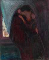Free download Edvard Munch, The Kiss free photo or picture to be edited with GIMP online image editor