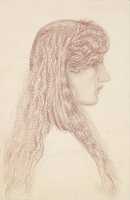 Free download Edward Burne Jones, Maria Zambaco Profile Study free photo or picture to be edited with GIMP online image editor