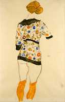 Free download Egon Schiele, Standing Woman In A Patterned Blouse free photo or picture to be edited with GIMP online image editor