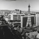 Eiffel Tower in Las Vegas in Black and White  screen for extension Chrome web store in OffiDocs Chromium