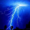 Electric Blue Lightning  screen for extension Chrome web store in OffiDocs Chromium