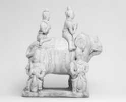 Free download Elephant with Two Riders and Four Grooms free photo or picture to be edited with GIMP online image editor