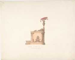 ດາວໂຫຼດຟຣີ Elevation of a Pulpit, Side View, R. Edmundson & Sons ຟຼີຮູບ ຫຼື ຮູບທີ່ຈະແກ້ໄຂດ້ວຍ GIMP ບັນນາທິການຮູບພາບອອນໄລນ໌