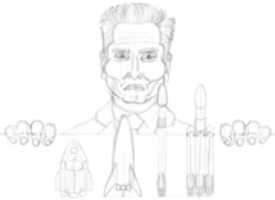 Free download Elon Musk Esquisse free photo or picture to be edited with GIMP online image editor