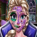 Tela Elsa Scary Halloween Makeup para extensão da loja virtual do Chrome no OffiDocs Chromium