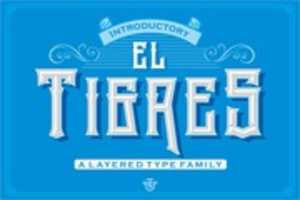 Free download El Tigres font family free photo or picture to be edited with GIMP online image editor