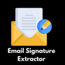Email Signature Extractor  screen for extension Chrome web store in OffiDocs Chromium