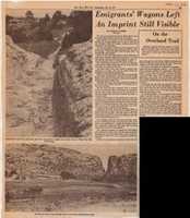 Free download Emigrants wagons left an imprint still visible (San Jose Mercury, July 13, 1977) free photo or picture to be edited with GIMP online image editor