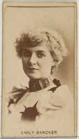 Free download Emily Bancker, from the Actors and Actresses series (N45, Type 8) for Virginia Brights Cigarettes free photo or picture to be edited with GIMP online image editor