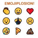 Emojiplosion!  screen for extension Chrome web store in OffiDocs Chromium