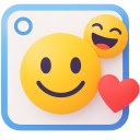 EmojiReact for Stories  screen for extension Chrome web store in OffiDocs Chromium