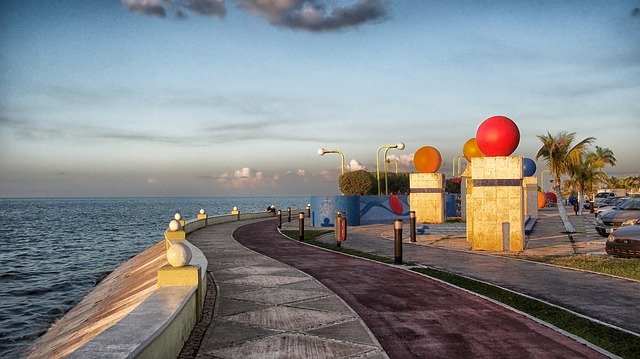 Bezpłatne pobieranie en campeche meksyk morze ocean woda darmowe zdjęcie do edycji za pomocą bezpłatnego internetowego edytora obrazów GIMP