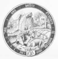 Free download Episode from the parable of the Prodigal Son (one of eight roundels) free photo or picture to be edited with GIMP online image editor