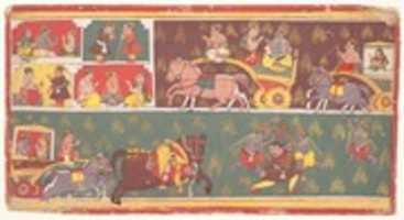 Free download Episodes from Krishnas Life: Folio from a Bhagavata Purana (Ancient Stories of Lord Vishnu) free photo or picture to be edited with GIMP online image editor