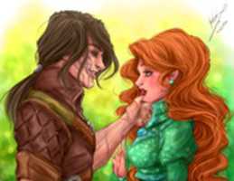 Free download Eskel and Triss Merigold Fanart free photo or picture to be edited with GIMP online image editor