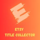 Etsy Title Collector  screen for extension Chrome web store in OffiDocs Chromium