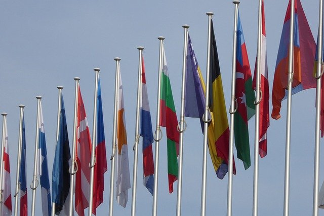 Gratis download eu europese unie vlaggen straatsburg gratis foto om te bewerken met GIMP gratis online afbeeldingseditor