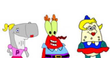 Free download Eugene And Pearl Krabs, And Mrs. Puff free photo or picture to be edited with GIMP online image editor