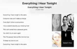 Free download Everything I Hear Tonight free photo or picture to be edited with GIMP online image editor