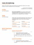 Free download Executive Resume Template DOC, XLS or PPT template free to be edited with LibreOffice online or OpenOffice Desktop online
