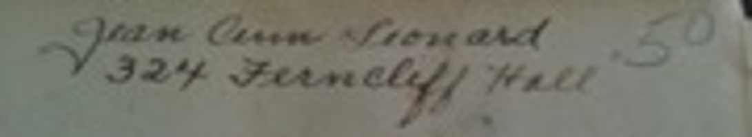 Free download Ex Libris inscription of Jean Ann Leonard, mid-20th Century free photo or picture to be edited with GIMP online image editor