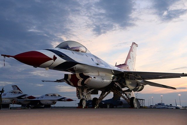 Free download f 16 thunderbird aircraft aviation free picture to be edited with GIMP free online image editor